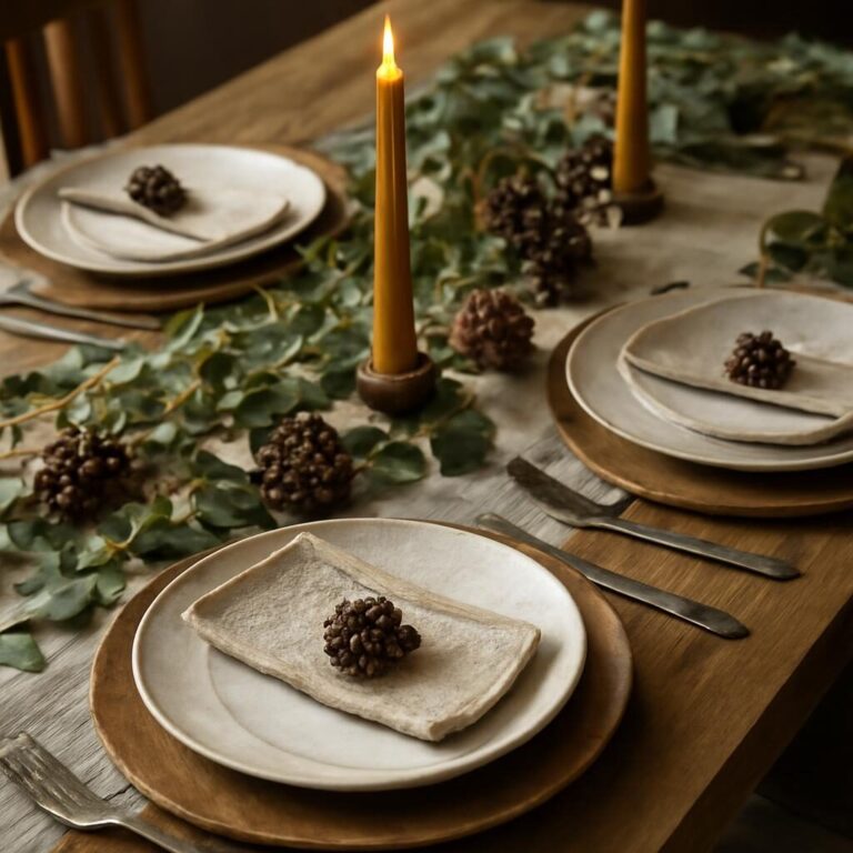 Nature déco table Noël : ma méthode végétale complète