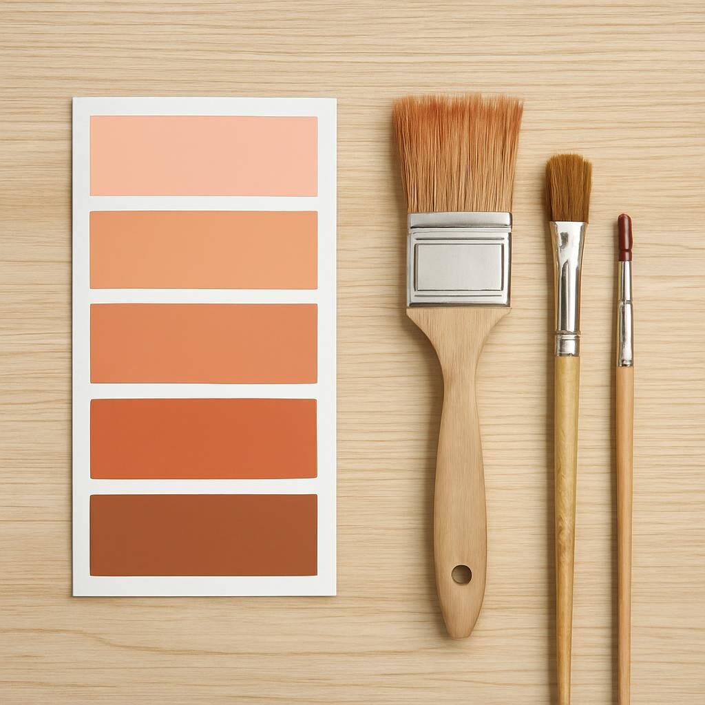 Palette terracotta nuances peinture déco
